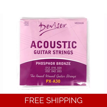 Deviser Acoustic 12 Gauge PX-A30 Guitar Strings: Precision Elegance for Pure Sound